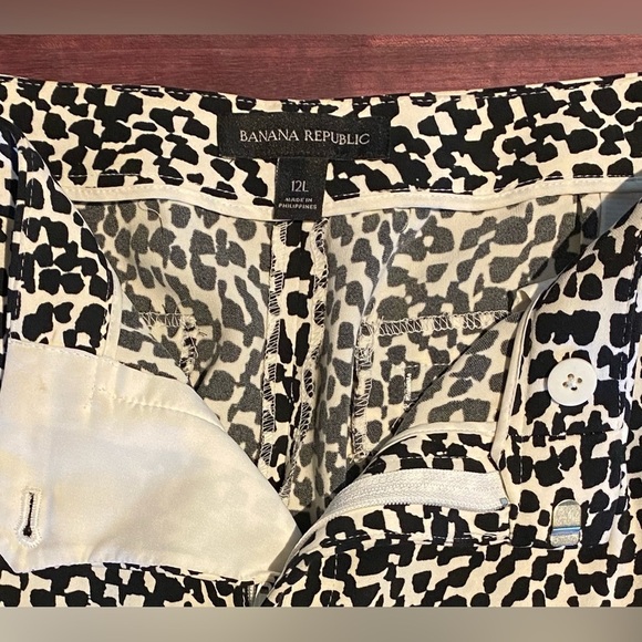 Banana Republic Printed Soft Drapey Pant, size 12L Long - Picture 5 of 9